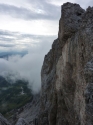 Kierunek  schronisko Dachsteinsudwandhutte - taka kropka w lewym dolnym rogu